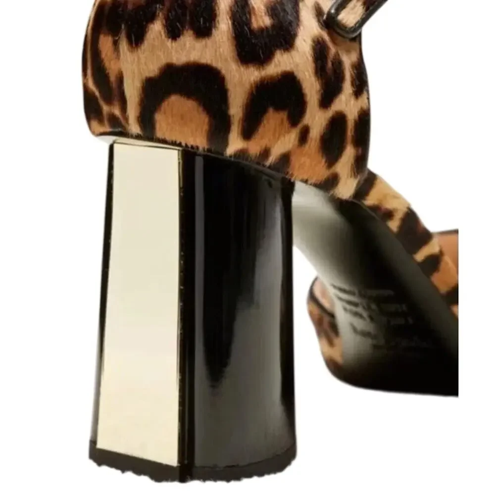 Kate Spade Serene Leopard Calf Hair Heels Size 9.5 NIB